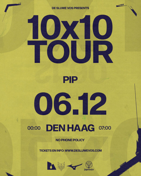 10×10 tour by De Sluwe Vos in PIP Den Haag, Den Haag